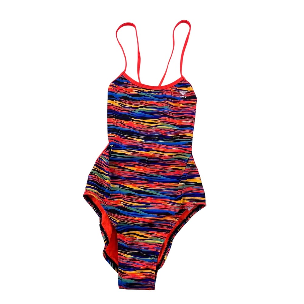 TYR Durafast One Bonsai Crosscut Tieback Swimsuit Multicolor Size 30 TCBZ7A